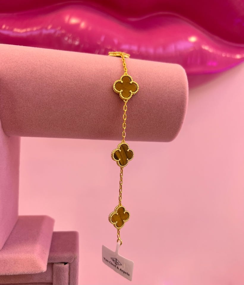 İthal Gold Yonca Bileklik