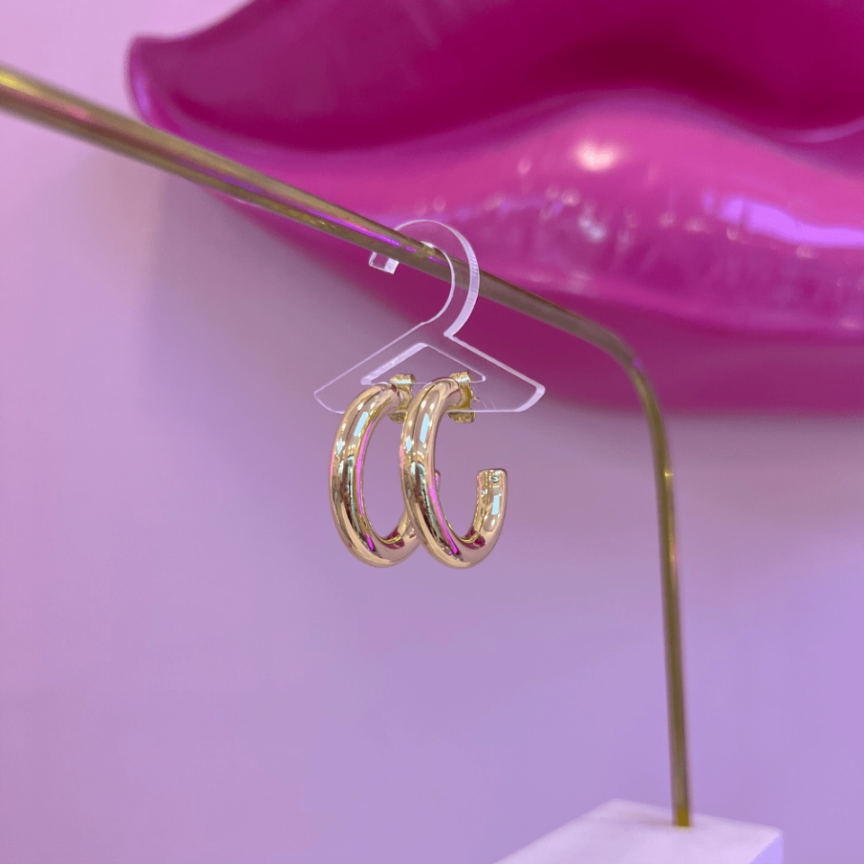 Gold Halka Küpe