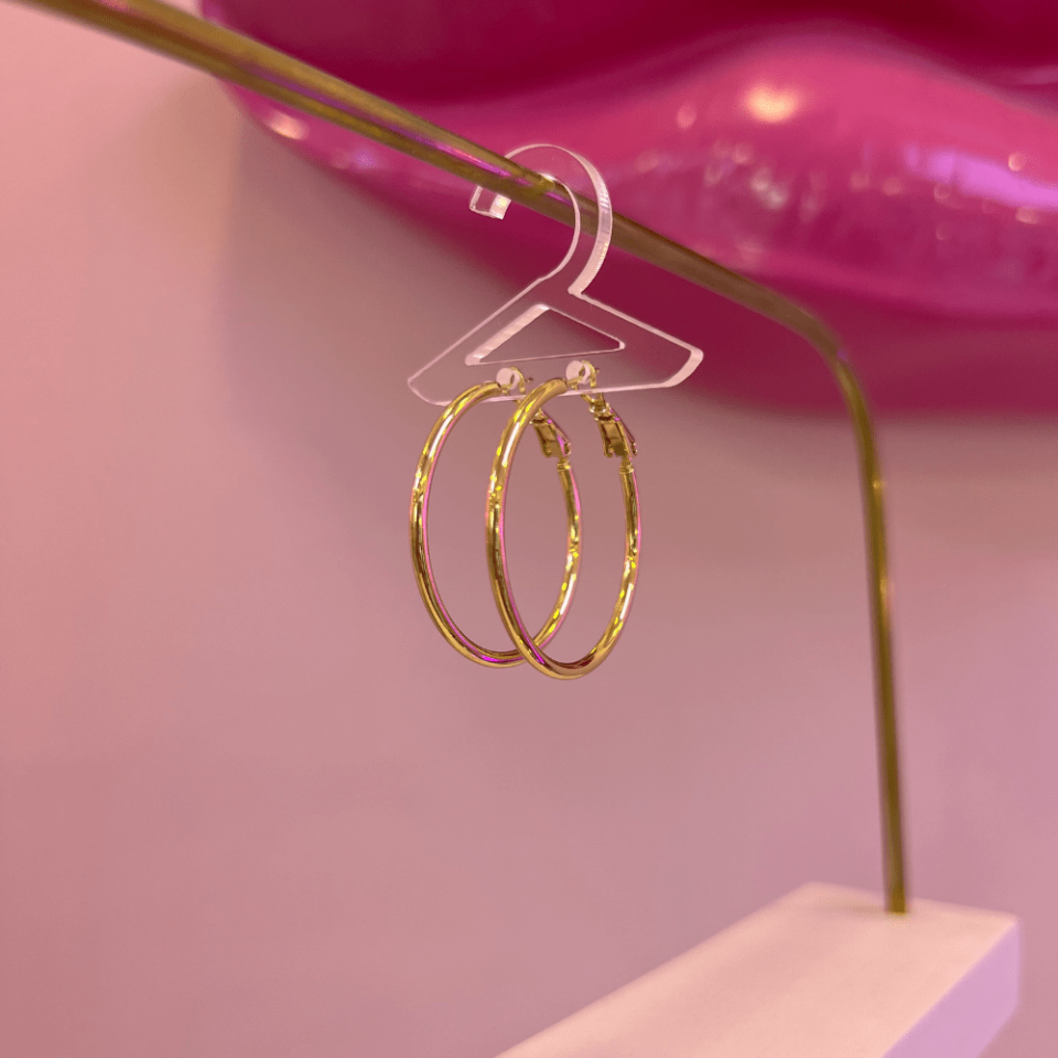 Gold Halka Küpe