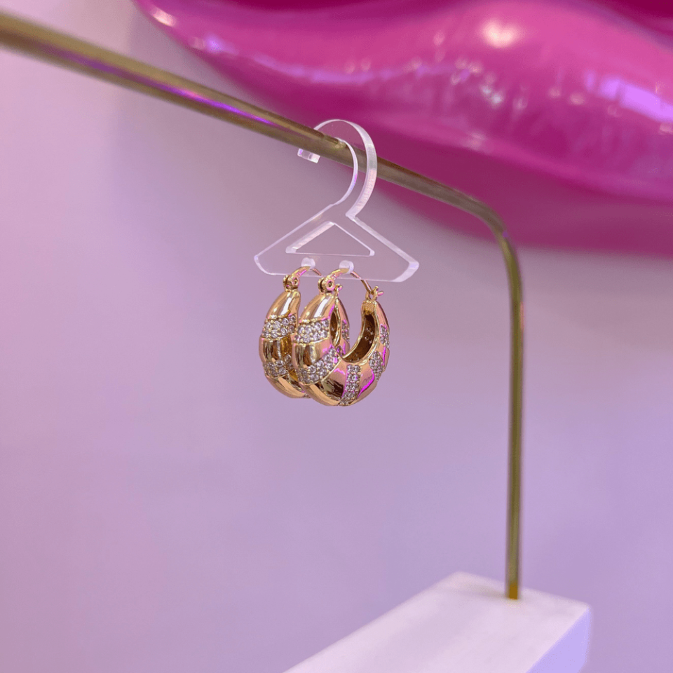 Gold Halka Küpe