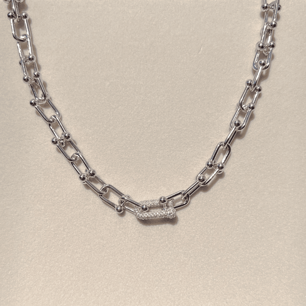 925 Ayar Silver Tiff Taşlı Kolye