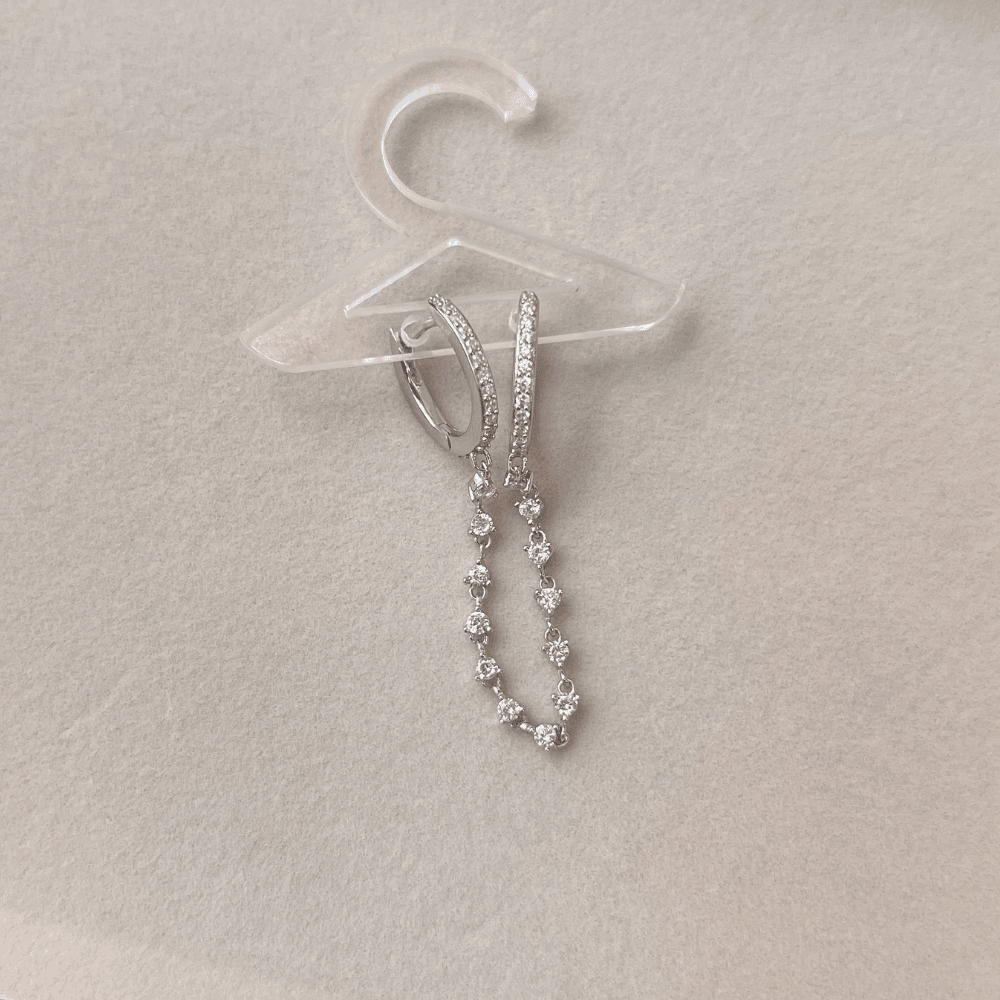 925 Ayar Silver 2li Küpe