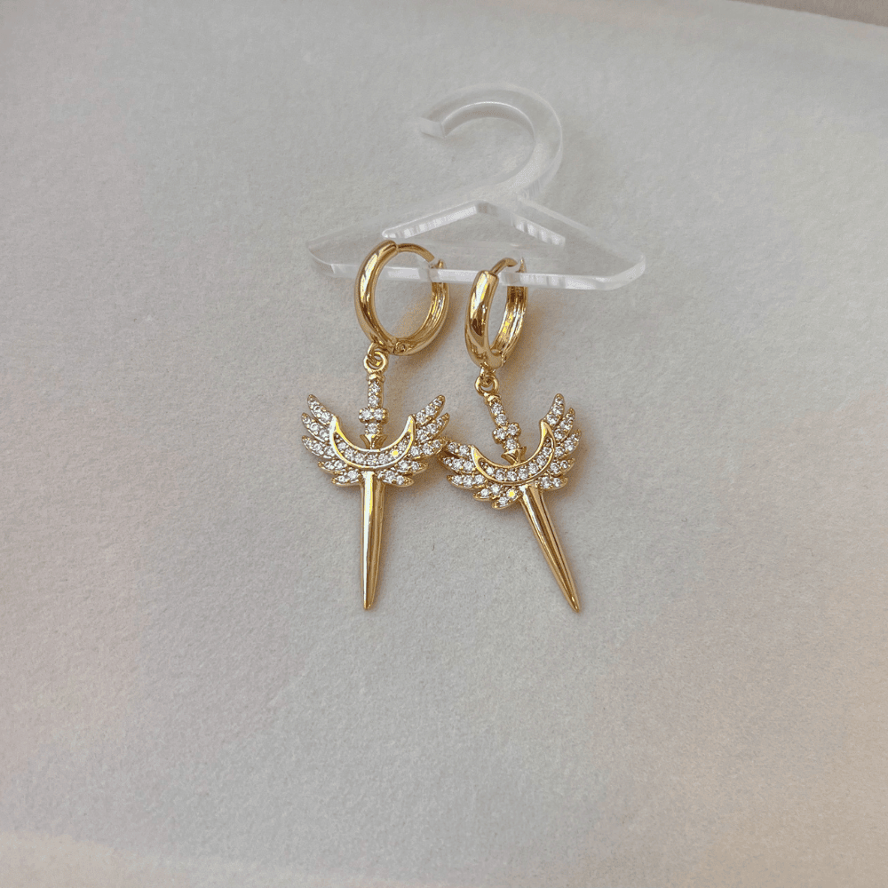 Gold Melek Küpe