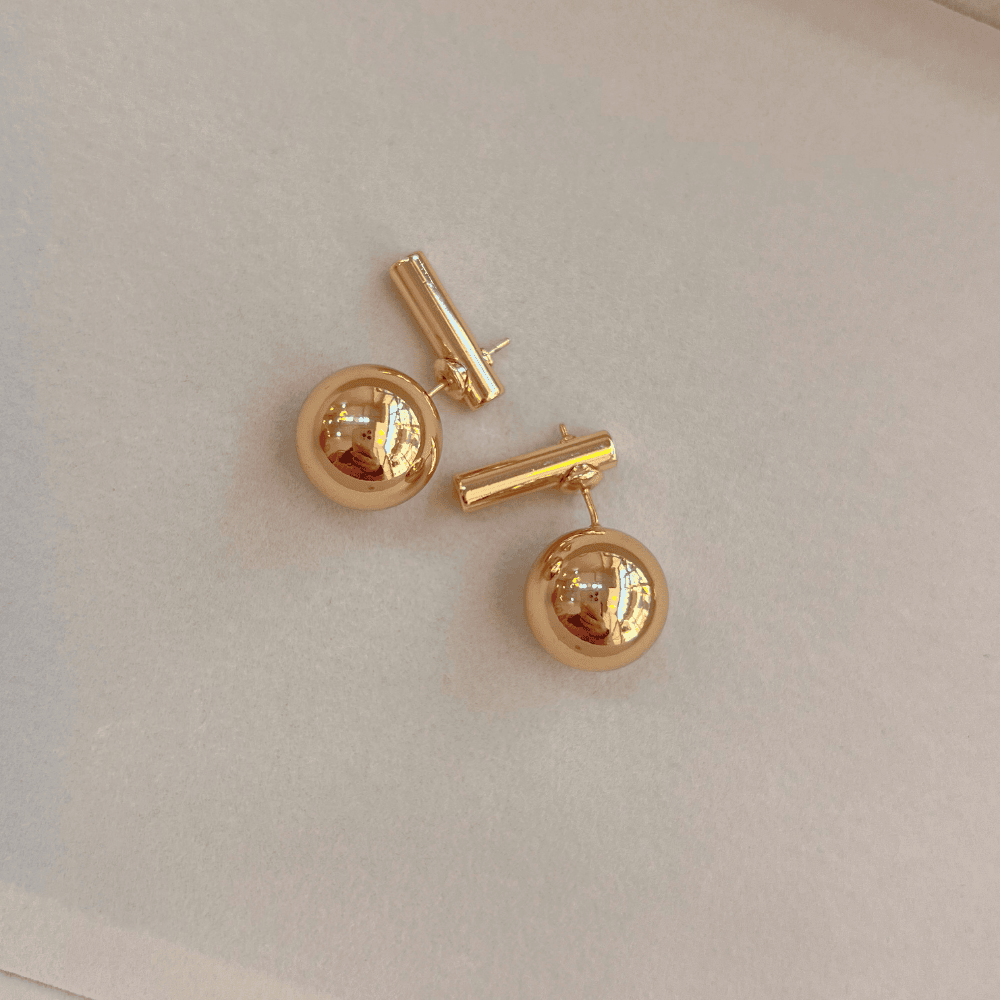 Gold Top Küpe