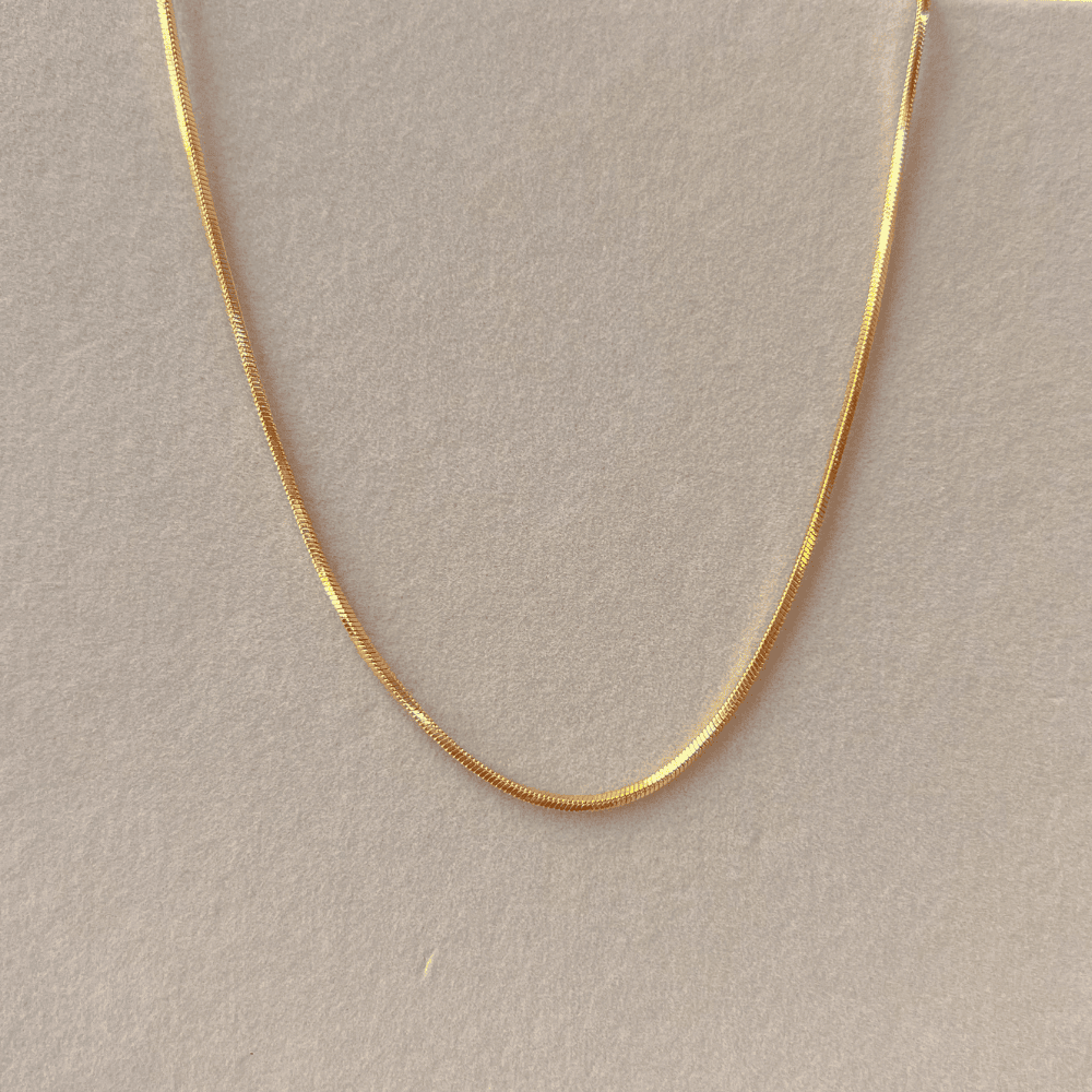 Gold Yılan Zincir Kolye