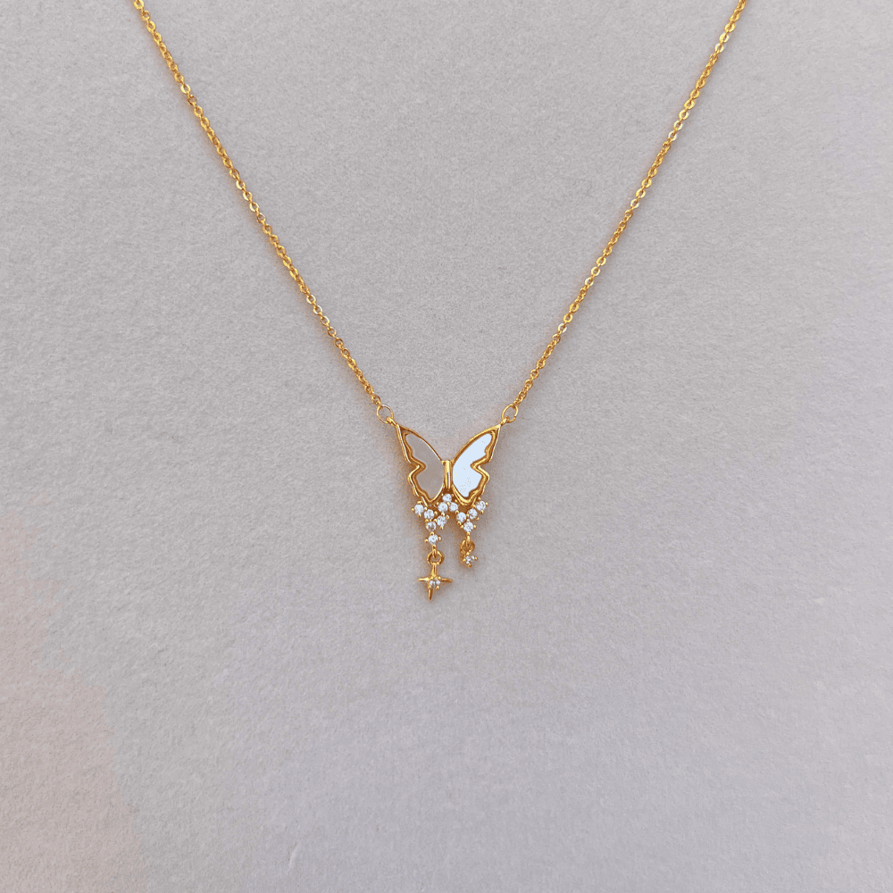 Gold Kelebek Kolye