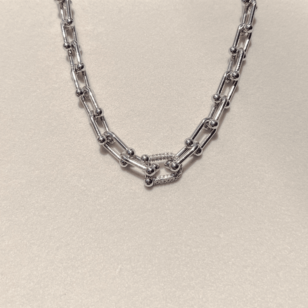 Silver Tiff Taşlı Kolye