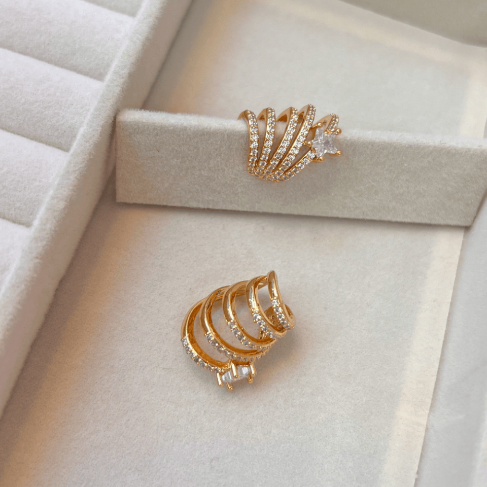 Rose Taşlı Earcuff