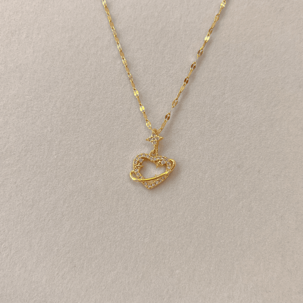 Gold Kalp Kolye