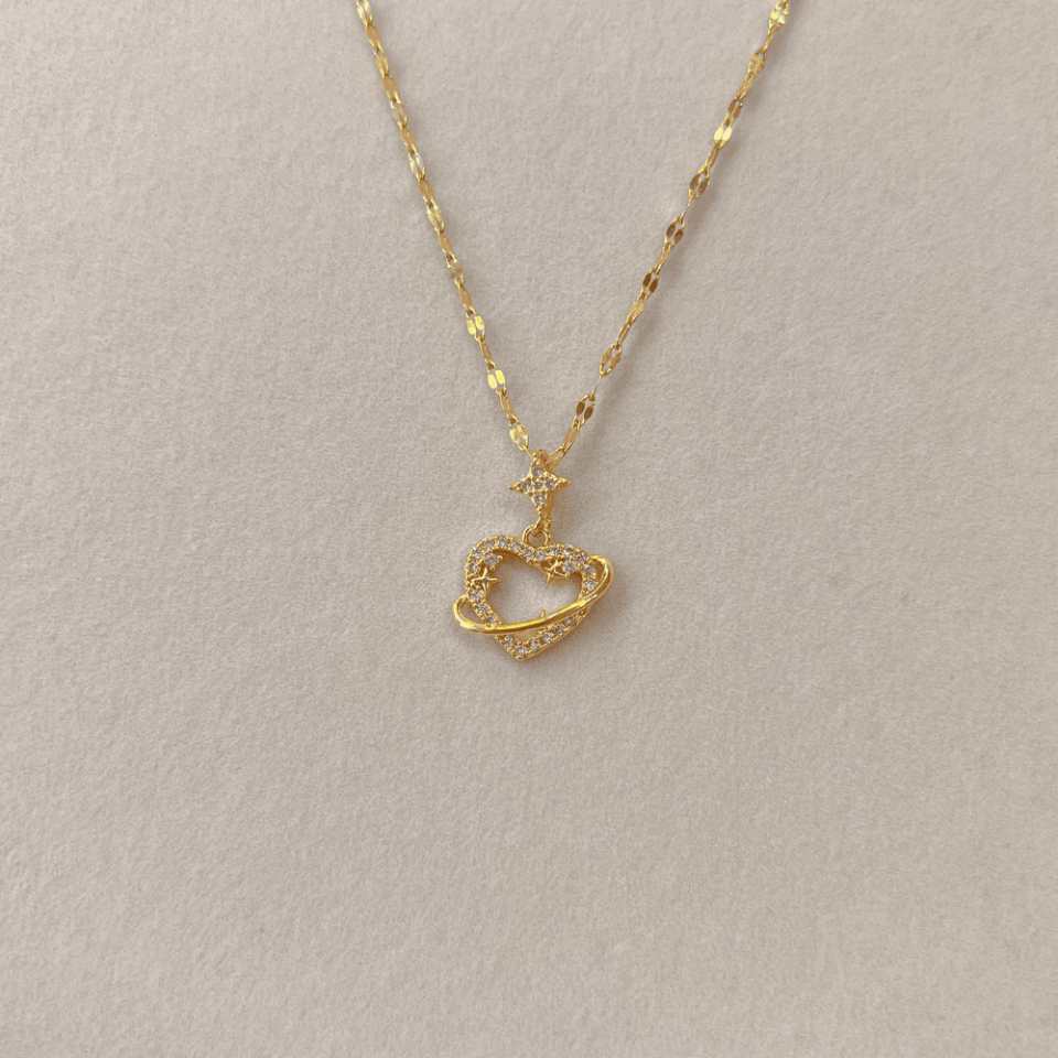 Gold Kalp Kolye
