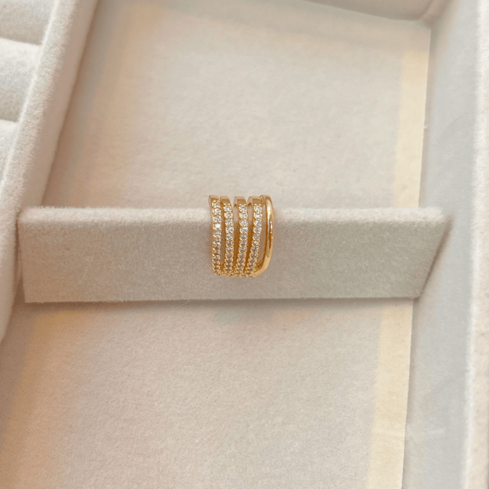Rose Taşlı Earcuff