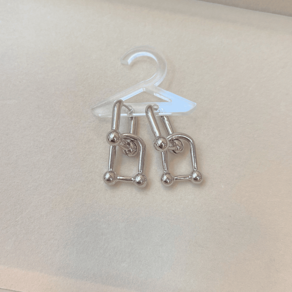 Silver Taşsız Tiff Küpe