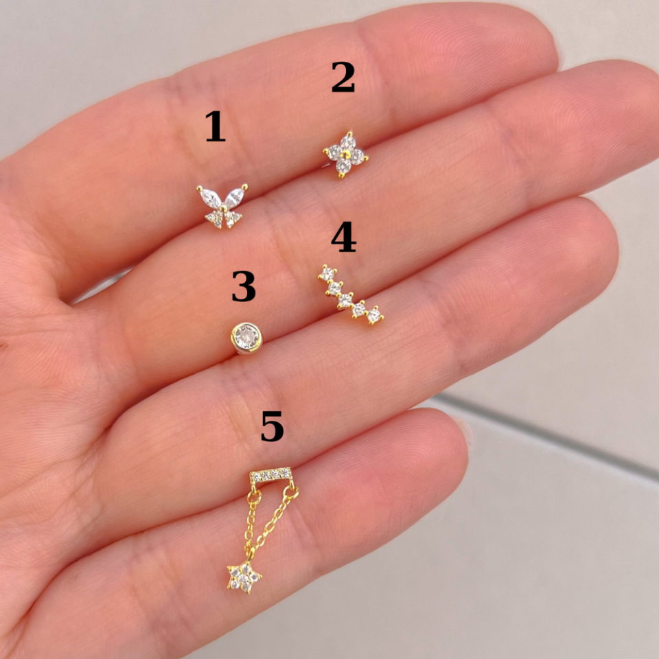 925 Ayar Gold Piercing
