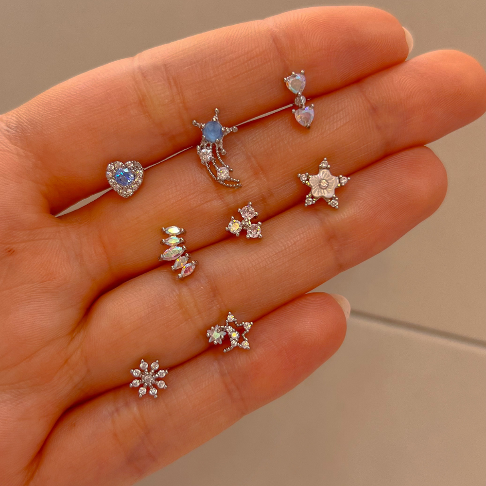 Silver Cerrahi Çelik Piercing