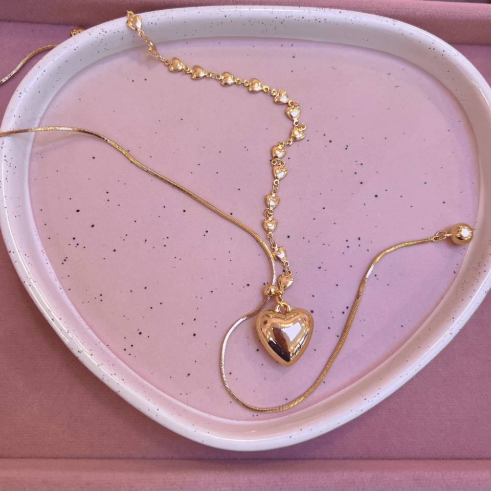 Gold Kalp Kolye
