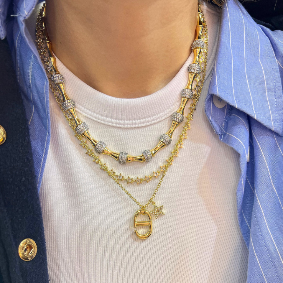 Gold Yıldız Kolye
