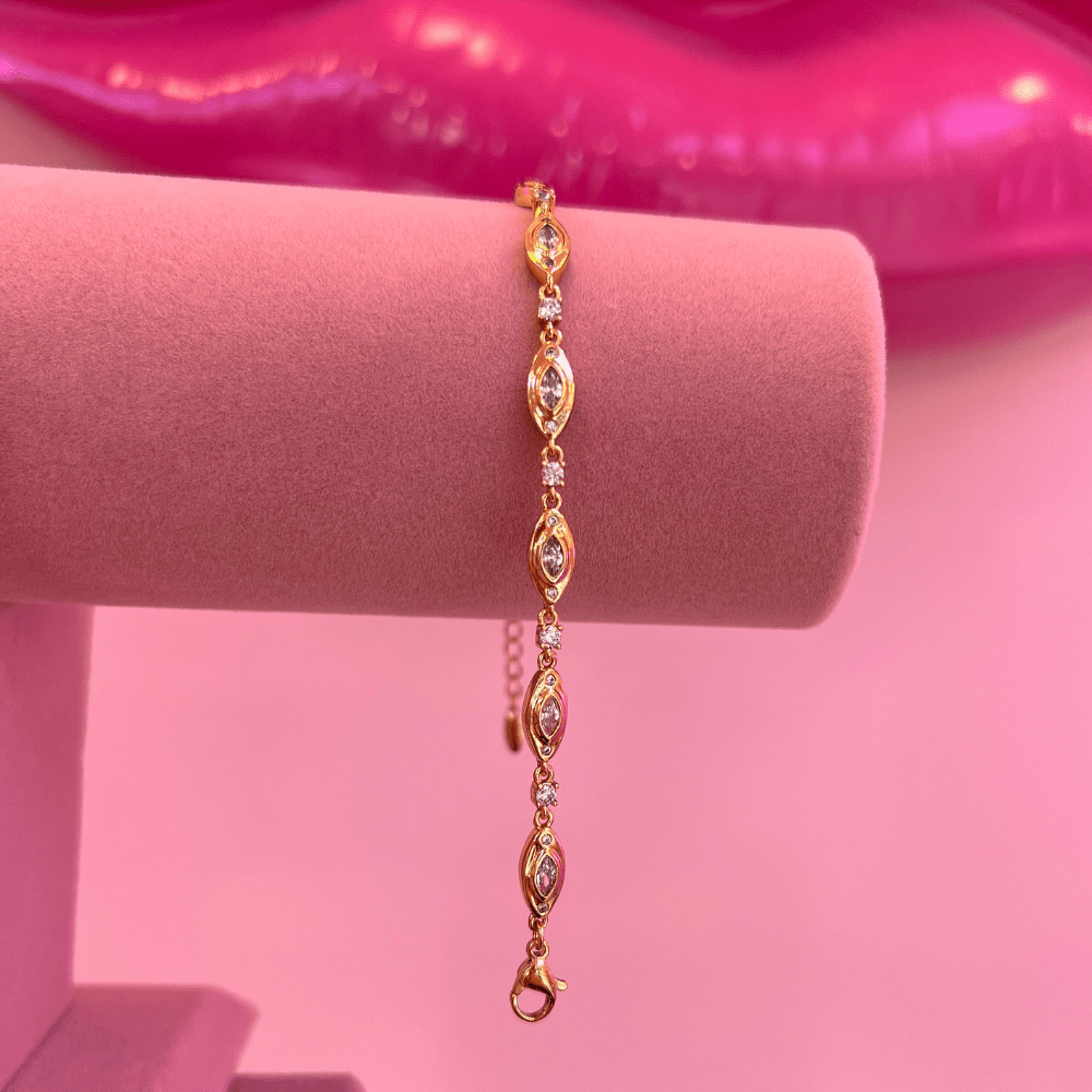 Gold Taşlı Bileklik