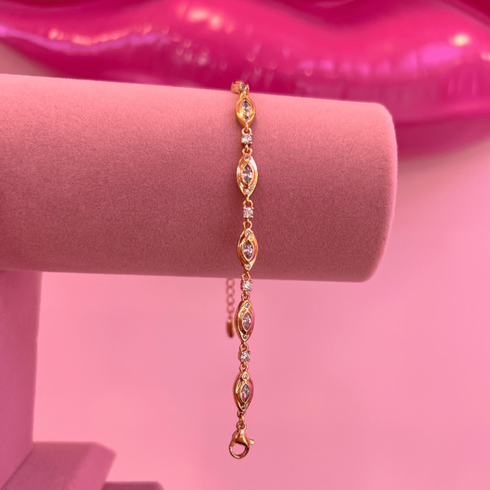 Gold Taşlı Bileklik